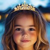 Kilshye Star Tiara Headband Gold Rhinestone Princess Tiaras and Crowns