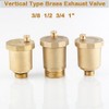 1 x Bleed Valve, Brass Automatic Bleed Valve, Male Thread,