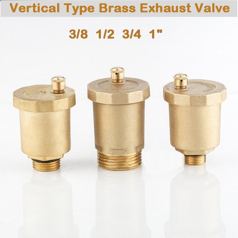 1 x Bleed Valve, Brass Automatic Bleed Valve, Male Thread,