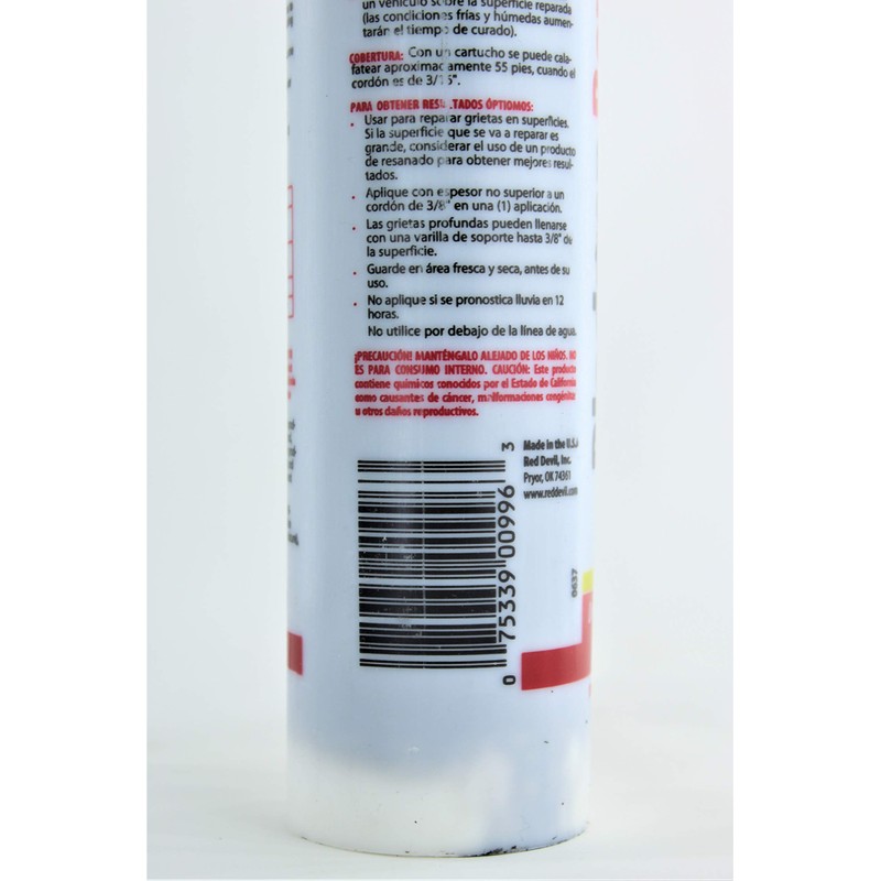 Red Devil 0637 6 Pack 10.1 oz. Blacktop Acrylic Repair