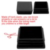 Sourcingmap 5 Pcs 50mmx50mm Plastic Square Tubing Inserts End Blanking