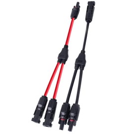 TOUFEIYUAN MC4 Connector, Y-Shaped, Solar Panel, MMF + FFM, Branch, Y-Type Parallel MC4 Connector, Set MC4 Connector, For Solar Panel Connection Cable, MC4 Connector (Male and Female) MC4 Connector,