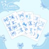50pcs Blue Bow Stickers, Aesthetic Bow Coquette Stickers in Various