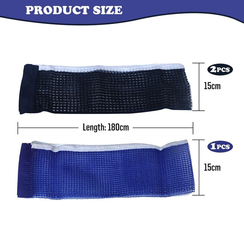 QFEHTHSK 3-Piece Table Tennis Nets, Portable Table Tennis Nets, Table