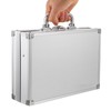 minkissy Aluminum Briefcase Tool Storage Box Lightweight Portable Multi-functional Aluminum