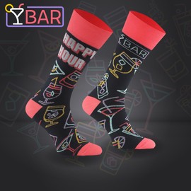 TODO Colours Funny Socks with Motif - Multicoloured, Colourful, Crazy for the Joy of Life, Happy Hour