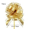 GAKA FAVOR 10Pcs Gold Pull Bows(6 Inch),Large Organza Pull Bows
