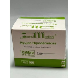 Sensi Medical Aguja HiPodérmica Sensimedical Medida 21g X 32 Mm Caja Verde