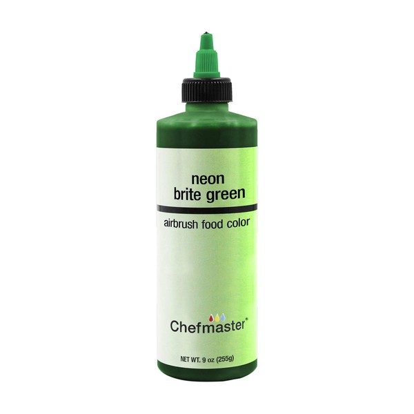 Chefmaster Airbrush Spray Food Color, 9-Ounce, Neon Brite Green