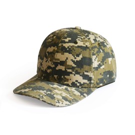 UltraKey Digital Lattice Camouflage Baseball Cap, Camouflage Hat, Brim Hat, Suitable for Outdoor Activities such as Fishing, Camping, Hunting, etc