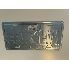 Atlanta Braves #1 Fan Georgia State Metal License Plate Vintage 2004 Old Logo