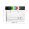 30x25CM Acrylic Movie Clapperboard Professional Director Action Clap Film Photography
