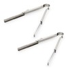 PYKES PEAK Folding Tongs, Compact, Fire Scissors, Bonfire, Barbecue, Stainless