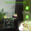KOSUMOSU Digital Clock for Bedroom, 6.7in Black Alarm Clocks for