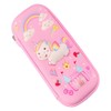 Fuwraixis 3D Unicorn Pencil Case, Children's Cartoon EVA Pencil Case,