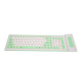 Silicone Keyboard 107 Keys 2.4G Wireless USB Foldable Waterproof Dustproof Two Colors Silent Keyboard for PC Laptop