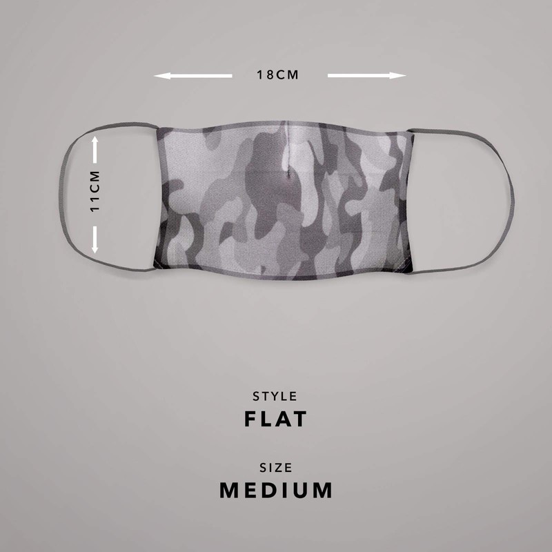 Triple Layer Flat Face Masks - Washable and Reusable Cloth