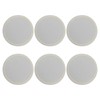 sourcing map 6 Pcs Leather Coasters, Round Drinks Coasters for