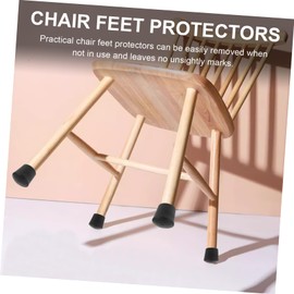 SHINEOFI No Noise Furniture Leg Floor Protectors Skid Chair Leg Caps for Easy Installation Fits All Chair Types Durable Material Protects Hardwood and Tiled Floors
