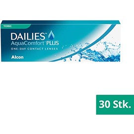 Dailies AquaComfort Plus Toric Tageslinsen weich | 30 St√ºck | BC 8.8 mm | DIA 14.4 mm | CYL -01.75 | ACHSE 20 | -00.25 Dioptrien