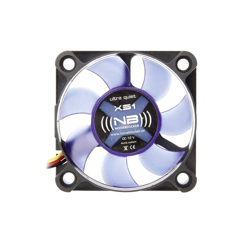 Noiseblocker NB-BlackSilent Fan XS-1 50mm x 10mm Ultra Silent Fan,