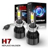 CHUSYYRAY 2X H7 Super Bright LED Headlight Bulbs Conversion Kit