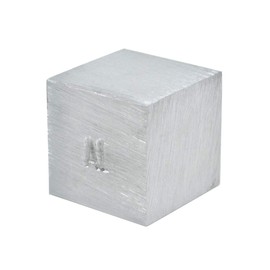 Density Cube, Aluminum (Al) with Element Stamp - 0.8 Inch (20mm) Sides - for Density Investigation, Specific Gravity & Specific Heat Activities - Eisco Labs