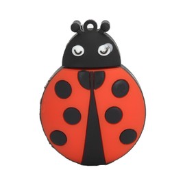Flash Drive Cute Cartoon Ladybug Compatible Storage Optional USB Thumb Drive for Data Storage Transmission Sharing16GB