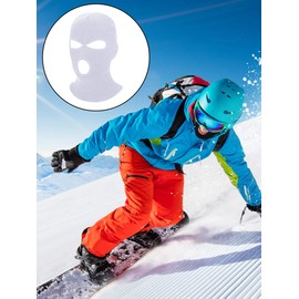 Geyoga 3-Holes Full Face Cover Knitted Neck Cover Winter Balaclava Outdoor Sports Cycling Hat for Men and Women