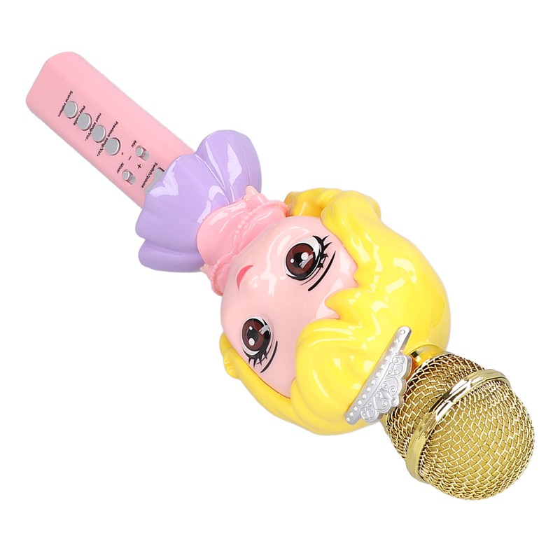 Children Microphone Cute Cartoon Exquisite Girls Wireless Bluetooth Microphone Toy