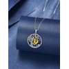 GEMLANTO Tree of Life Necklaces 925 Sterling Silver Birthstone Necklace