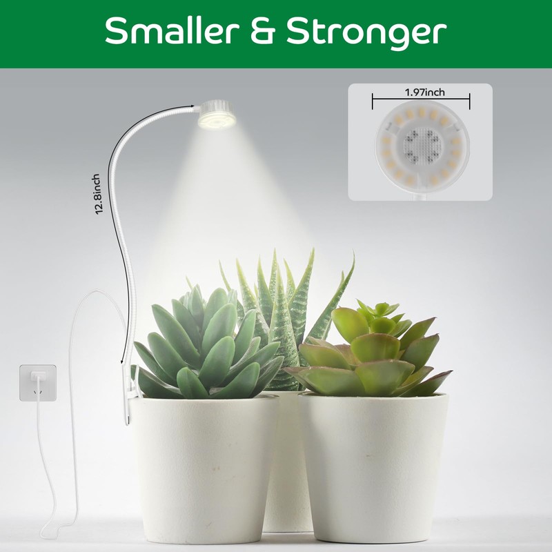 YKoliron Grow Lights for Indoor Plants, Clip on Full Spectrum