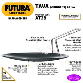 Hawkins-Futura Hard Anodized Concave Griddle Tava, 11-Inch Diameter
