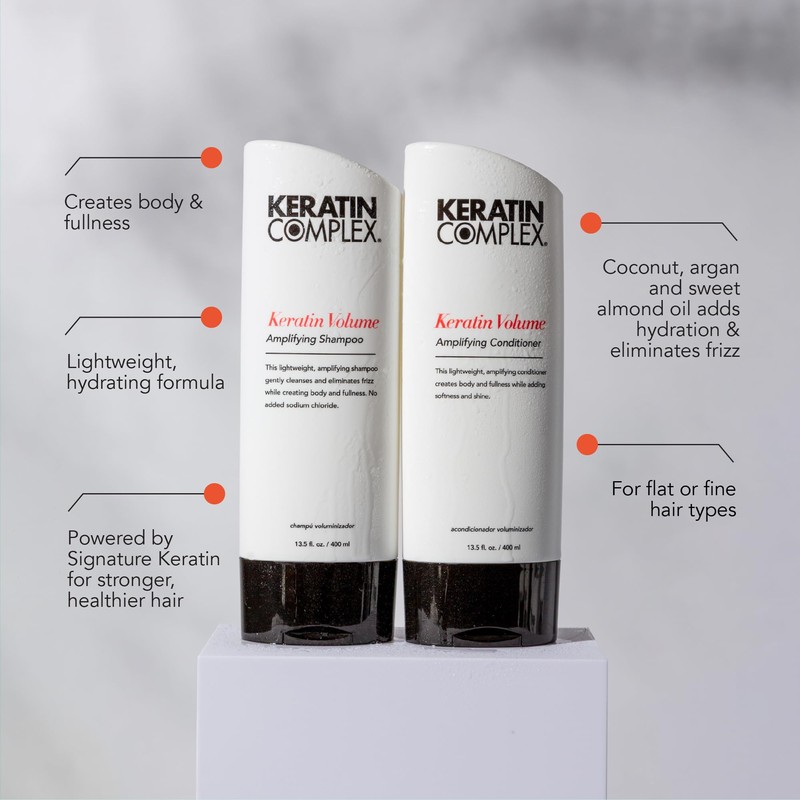 Keratin Complex - Volume Shampoo and Conditioner Duo - 13.5oz