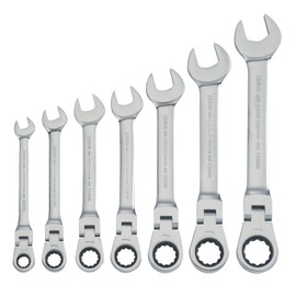 CRAFTSMAN Ratchet Set, 7-Pack, 72-Tooth, 180 Degree Flexi Head Design, Solid Chrome Finish (CMMT87009)