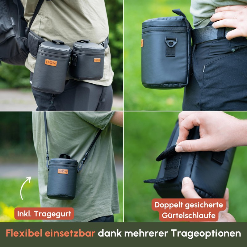 C-Rope Waterproof Lens Bag with Waterproof Zip - Protective Bag