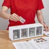 UNICRAFTALE 4-Slot Wooden Money Saving Box Wall Mounted Savings Bank