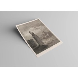 Gustave Dore JACOB KEEPING LABAN’S FLOCK 1891 Vintage Illustration 22x17" Print