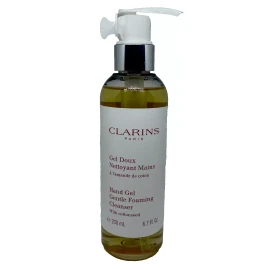 Clarins Hand Gel Gentle Foaming Cleanser with Cottonseed, 200 mL / 6.7 Oz