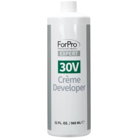 ForPro Professional Collection 32 Fl Oz Professional Hair Color Developer 30V for Gray Coverage and Lifting