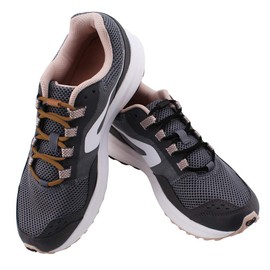 RJ-Sport (2 Pairs of Elastic Shoelaces with Quick Release - Quick Lacing System for Unique Comfort and Strong Hold - with Metal Capsules without Tying (Black + Brown)