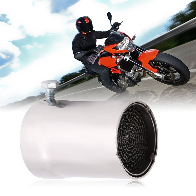 51 mm Universal Motorcycle Exhaust Pipe Silencers Stainless Steel Removable