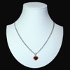 InCollections Ladies Pendant 925/000 Sterling Silver with Amber, Heart