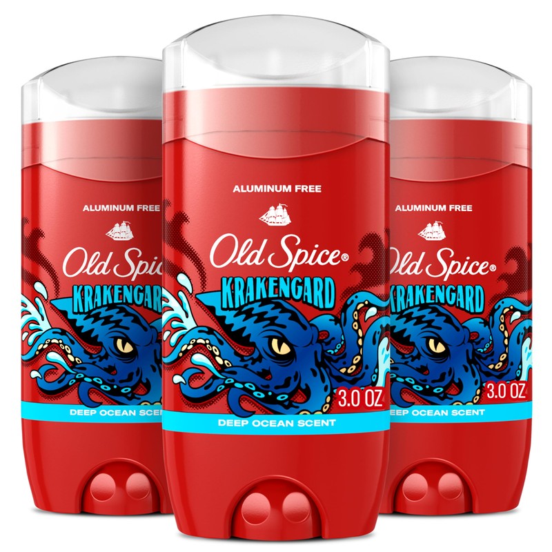 Old Spice Desodorante Libre de Aluminio para Hombre, Krakengard, 48