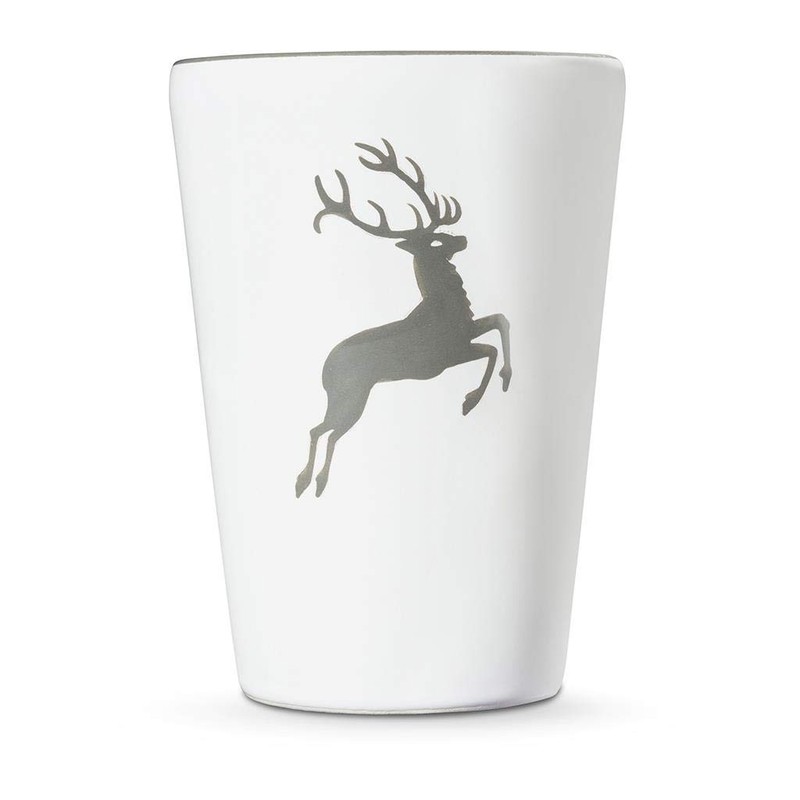 GMUNDNER KERAMIK Drinking Cup Capacity: 0.28 Litres Grey Deer Crockery