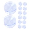 Gatuida 16pcs Transparent Double Sided Non Slip Pads Glass Table