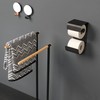 Sealskin Brix Toilet Roll Holder, Metal, Black, 11.6 x 25.5