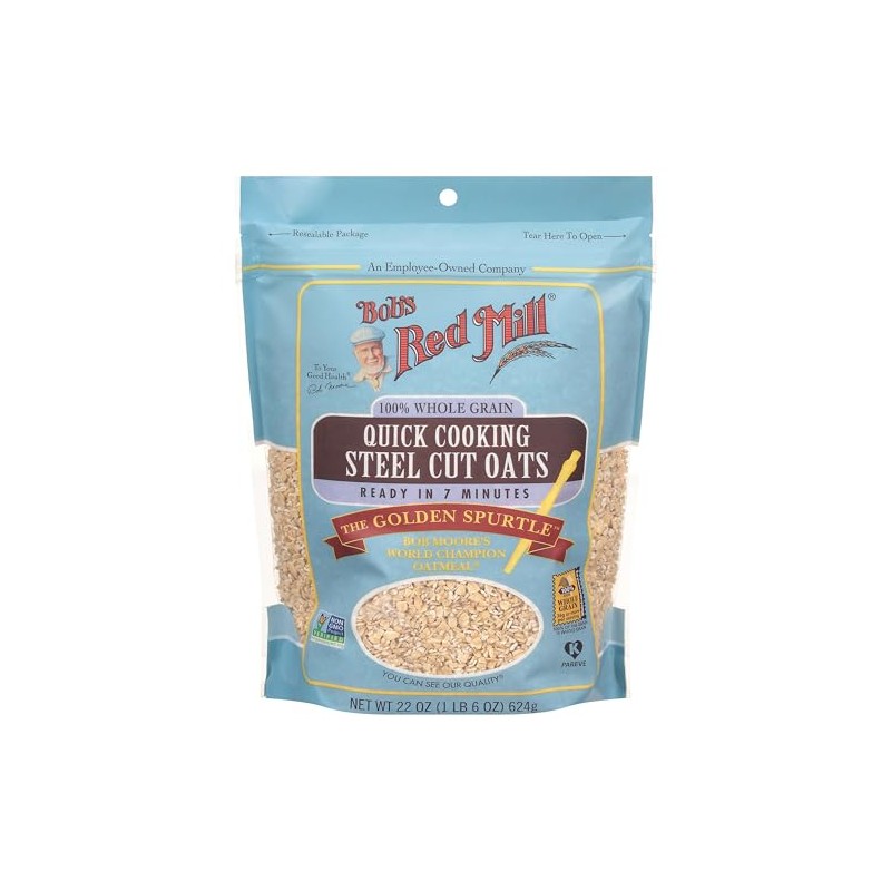 Bob's Red Mill Quick Cooking Steel Cut Oats, 22-ounce