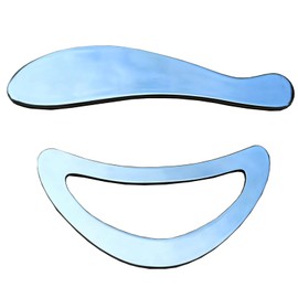 NCCYOOT Gua sha tool gua sha stainless steel Set 3 pcs iastm tool Gussha massage tool muscle scraping tool for Soft Tissue Therapy and Reduce Arms,Back, Legs, Neck,Shoulder Muscle Pain(shaoV)