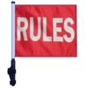 RULES Golf Cart Flag with SSP Flags EZ On &